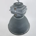Pendelleuchte DENSI, Ø 47cm, E27, Abdeckung satiniert, industriegrau