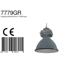 Pendelleuchte DENSI, Ø 47cm, E27, Abdeckung satiniert, industriegrau