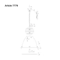 Pendelleuchte DENSI, Ø 47cm, E27, Abdeckung satiniert, industriegrau