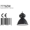 Mexlite Pendelleuchte DENSI, Ø 47cm, E27, Abdeckung satiniert, schwarz matt