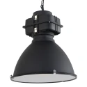 Mexlite Pendelleuchte DENSI, Ø 47cm, E27, Abdeckung satiniert, schwarz matt
