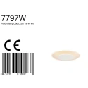 Steinhauer LED Wand- und Deckenleuchte LIDO, IP20, Ø 28cm, indirekt, mit Loch-Diffusor, 12W 2700K 1100lm, dimmbar, weiß matt