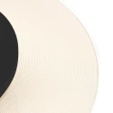 Steinhauer ceiling luminaire LIDO round, medium, indirect, perforated IP20, black matt dimmable