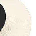 LED Wand- und Deckenleuchte LIDO, IP20, Ø 36cm, indirekt, mit Loch-Diffusor, 18W 2700K 1500lm, dimmbar, schwarz matt