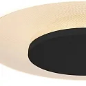 LED Wand- und Deckenleuchte LIDO, IP20, Ø 36cm, indirekt, mit Loch-Diffusor, 18W 2700K 1500lm, dimmbar, schwarz matt