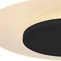 Steinhauer ceiling luminaire LIDO large, round, indirect, perforated IP20, black matt dimmable