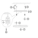 Outdoor LED Deckenleuchte GALAXY, IP44, zylindrisch, schaltbar, Ø 34cm, 18W 3000K 1440lm