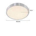 Mexlite Outdoor LED Deckenleuchte GALAXY, IP44, zylindrisch, schaltbar, Ø 34cm, 18W 3000K 1440lm