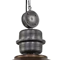 pendant luminaire BIKKEL - Ø 52CM 1 flame, large E27 IP20, brown, pied dimmable