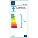 Steinhauer Pendelleuchte BIKKEL, Ø 52cm, E27 max. 60W, Abdeckung satiniert / Metall-Schirm, betongrau