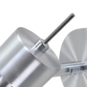 Steinhauer Aufbau-Strahler NATASJA, 1-flammig, inkl. GU10 LED 4.5W 2200-2700K 350lm (Dim To Warm), dreh- und neigbar, stahl gebürstet
