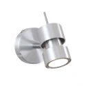 Steinhauer Aufbau-Strahler NATASJA, 1-flammig, inkl. GU10 LED 4.5W 2200-2700K 350lm (Dim To Warm), dreh- und neigbar, stahl gebürstet