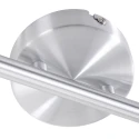 Steinhauer Aufbau-Strahlerleiste NATASJA, 4-flammig, inkl. 4x GU10 LED 7W 2200-2700K 480lm (D2W), dreh- und neigbar, stahl gebürstet