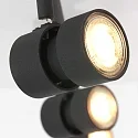 Steinhauer spotlight bar NATASJA 4 flames, long, Dim-To-Warm, adjustable GU10 IP20, black matt dimmable