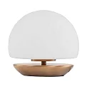 Tischleuchte ANCILLA, Ø 17cm, inkl. G9 LED 3W 2700K 300lm, mit Touch-Dimmer, bronze / Opalglas