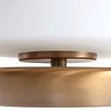 Steinhauer Tischleuchte ANCILLA, Ø 17cm, inkl. G9 LED 3W 2700K 300lm, mit Touch-Dimmer, bronze / Opalglas