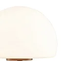 Steinhauer Tischleuchte ANCILLA, Ø 17cm, inkl. G9 LED 3W 2700K 300lm, mit Touch-Dimmer, bronze / Opalglas