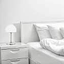 Steinhauer table lamp ANCILLA MUSHROOM long, with switching function G9 IP20, chrome, polished aluminium dimmable
