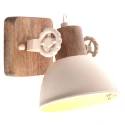 Mexlite ceiling luminaire GEARWOOD 1 flame E27 IP20, creme dimmable