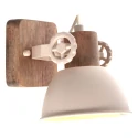 Mexlite ceiling luminaire GEARWOOD 1 flame E27 IP20, creme dimmable