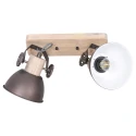Mexlite Mexlite Spot GEARWOOD, 2 flames, anthracite