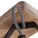 Wand- und Deckenleuchte GEARWOOD, 2-flammig, 2x E27, Kautschuk-Holz natur / Metall, bronze