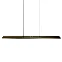 LED Pendelleuchte ZELENA, Up/Down, 80-140cm (ausziehbar), 40W 2200-4000K (CCT) 3200+800lm, mit Touch-Dimmer, stahl gebürstet