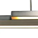 LED Pendelleuchte ZELENA, Up/Down, 80-140cm (ausziehbar), 40W 2200-4000K (CCT) 3200+800lm, mit Touch-Dimmer, stahl gebürstet