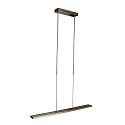 LED Pendelleuchte ZELENA, Up/Down, 80-140cm (ausziehbar), 40W 2200-4000K (CCT) 3200+800lm, mit Touch-Dimmer, stahl gebürstet