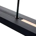 Steinhauer LED Pendelleuchte ZELENA, Up/Down, 80-140cm (ausziehbar), 40W 2200-4000K (CCT) 3200+800lm, mit Touch-Dimmer, schwarz matt