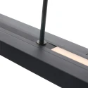Steinhauer Steinhauer Pendant luminaire ZELENA LED, adjustable, 4 flames, black