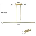 Steinhauer Pendelleuchte 3-fl. 