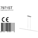 Steinhauer LED Pendelleuchte ZELENA, Up/Down, 155cm, 21+8W 2200-4000K (CCT) 2100+1600lm, CRi >90, mit Touch-Dimmer, stahl gebürstet