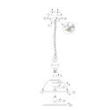 Steinhauer Pendelleuchte BIKKEL, 1-flammig, Ø 32cm, E27 max. 60W, Metallschirm, schwarz matt / Abdeckung satiniert