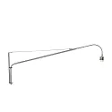 wall luminaire ELEGANT CLASSY with switch, with shade, with strain relief, with plug, adjustable E27 IP20