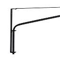 Steinhauer Wandleuchte ELEGANT CLASSY, E27, mit Zugentlastung + Schnurschalter + Schirm, schwarz matt / Velours samtgrün