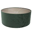 Steinhauer Wandleuchte ELEGANT CLASSY, E27, mit Zugentlastung + Schnurschalter + Schirm, schwarz matt / Velours samtgrün