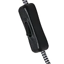 Steinhauer Wandleuchte ELEGANT CLASSY, E27, mit Zugentlastung + Schnurschalter + Schirm, schwarz matt / Velours sandgold