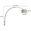 Steinhauer wall luminaire SPARKLED LIGHT cylindrical, with shade, adjustable E27 IP20, black matt 