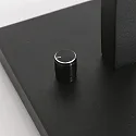 table lamp STANG up, short, with switch, with shade, with plug E27 IP20, black matt dimmable