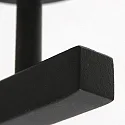 Steinhauer Wandleuchte STANG, E27, Drehdimmer + zylindrischem Schirm, schwarz matt, Leinen weiß