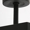 Steinhauer Wandleuchte STANG, E27, Drehdimmer + zylindrischem Schirm, schwarz matt, Leinen weiß