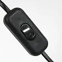 wall luminaire SPARKLED LIGHT half round, with shade, adjustable E27 IP20, black matt 
