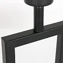 Steinhauer Tischleuchte STANG, Up, 55cm, E27, mit zylindrischem Schirm + Doppel-Stativ + Dreh-Dimmer, schwarz matt, Velours sandgold