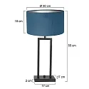 table lamp STANG up, 2-fold, with switch, with shade, with plug E27 IP20
