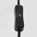 table lamp ANIMAUX - OURSES up, with switch, with shade, with plug E27 IP20, black matt 