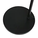 Steinhauer Stehleuchte / Bogenleuchte SPARKLED LIGHT, E27, mit Fussschalter + zylindrischem Schirm, schwarz matt / Velours blau