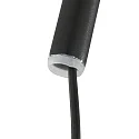 Steinhauer wall luminaire SPARKLED LIGHT cylindrical, with switch, with shade, with plug, adjustable E27 IP20, black matt 