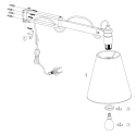 Mexlite Mexlite Wall luminaire DION, 1 flame, beech