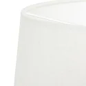 Steinhauer Schirm Ø x H: 30 x 18cm, Leinen, weiß